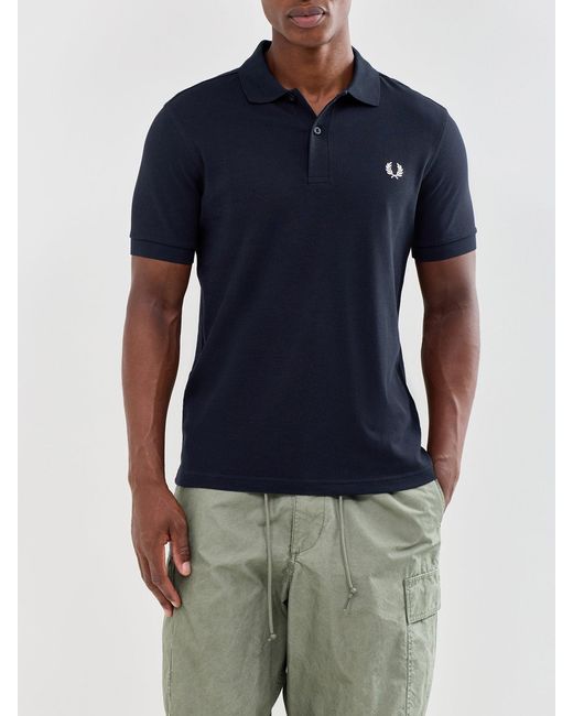 Fred Perry Black Plain Shirt for men