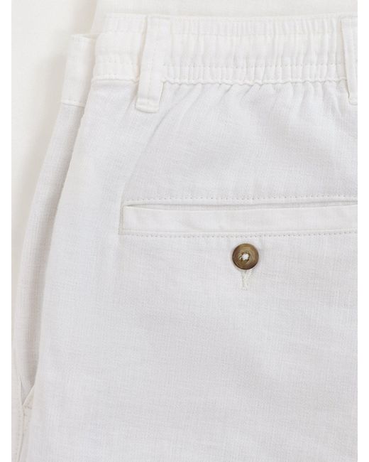 SELECTED Gray Slim Tape Brody Linen Blend Trousers for men
