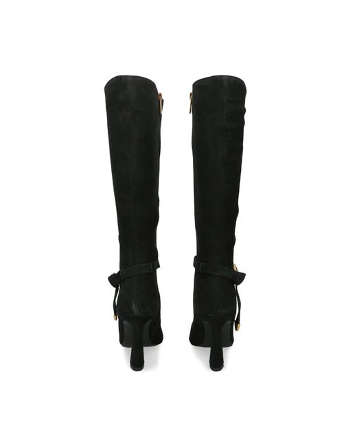 Steve Madden Black Sirrens Heeled Boots