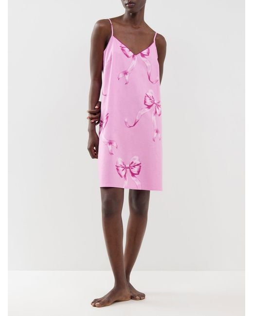 Cyberjammies Pink Bow Print Swing Nightdress