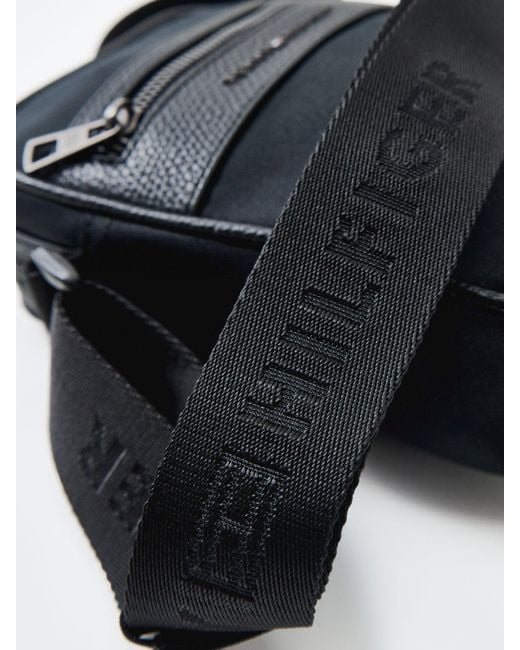 Tommy Hilfiger Black Repreve Mini Reporter Bag for men