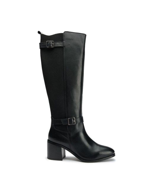 Sole Black Gotta Elasticated Knee High Boots
