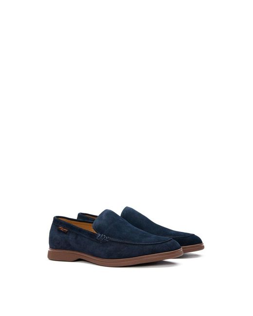 Simon Carter Blue Tanius Slip On Shoes for men