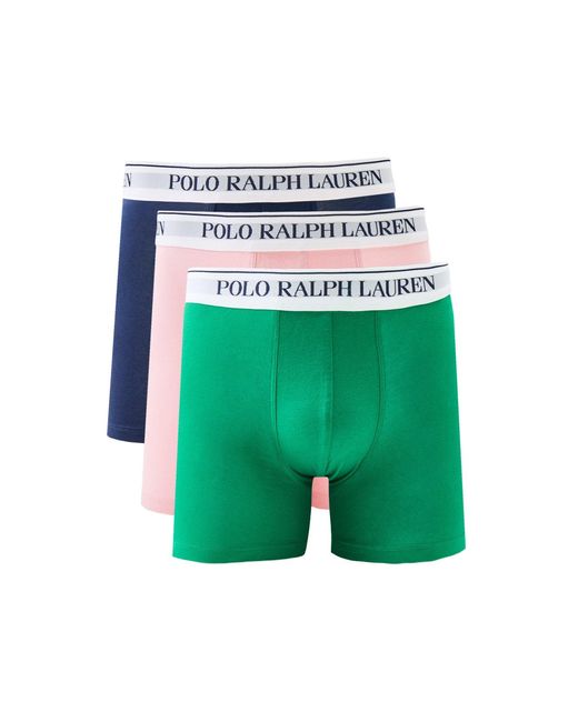 Polo Ralph Lauren Green 3 Pack Boxer Brief for men