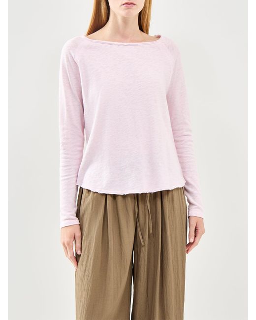 American Vintage Pink Sonoma Long Sleeve T-Shirt