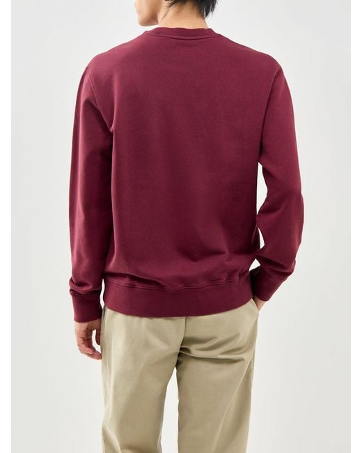 Levi's Red Original Crew Neck Sweatshirt Burgundy for men