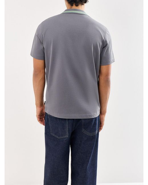 Paul Smith Gray Plaquet Polo Shirt for men