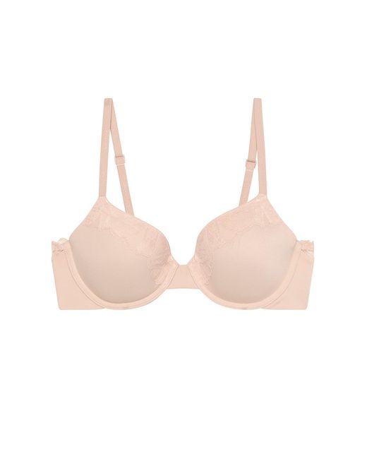 Calvin Klein Pink Perfectly Fit Lace Lightly Lined Bra