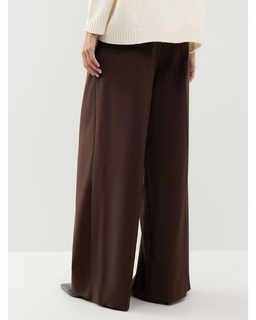 Weekend by Maxmara Brown Adelfi Wide Leg Trousers