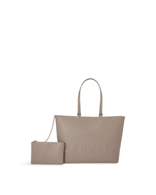 Carvela Kurt Geiger White Frame Winged Shopper Bag