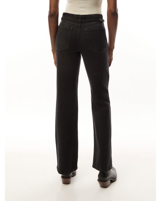 Free People Black Women's Wtf Sabine Slim A Line Jean