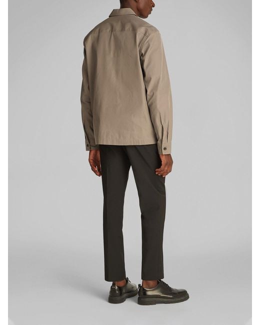 Calvin Klein Natural Boxy Twill Overshirt for men