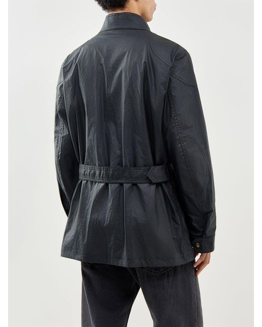 Belstaff Black Trailmaster Waxed Jacket for men