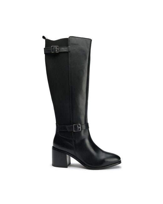 Sole Black Gotta Elasticated Knee High Boots