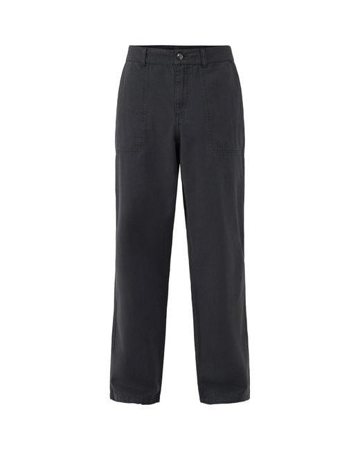 by Parra Blue Twill Art Trousers for men