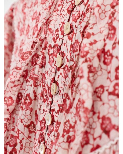 Isabel Marant Red Veelia-Ge Blouse
