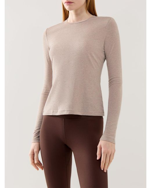 Varley Natural Edna Long Sleeve Fitted Tee
