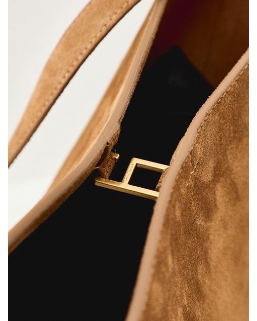 Anine Bing White Elly Medium Bucket Bag