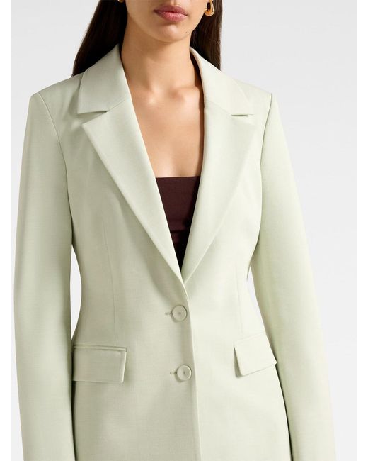 Forever New White Veda Nipped Waist Blazer