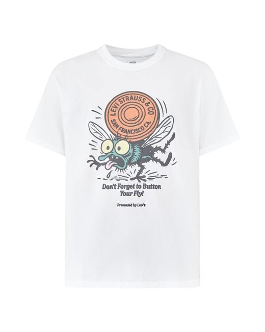 Levi's White Vintage Fit Graphic T-Shirt for men