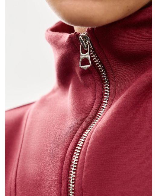 Varley Red Hawley Half Zip Sweat