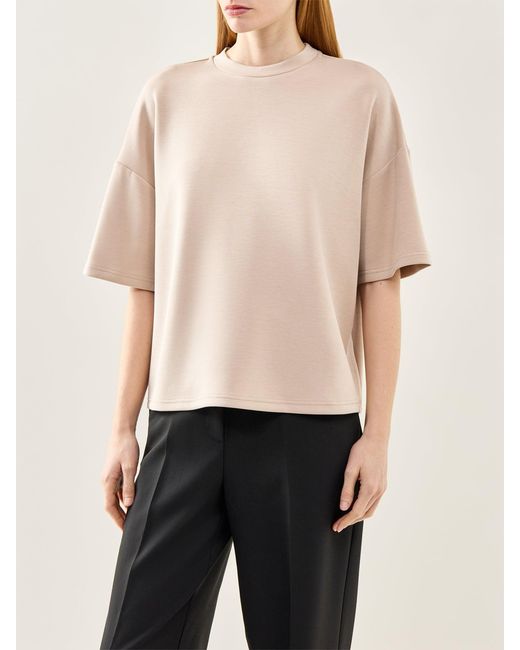 SELECTED Blue Oversized Tenny T-Shirt Cream
