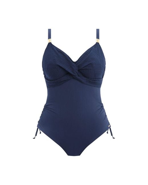 Fantasie Blue Uw Ottawa Twist Front Swimsuit