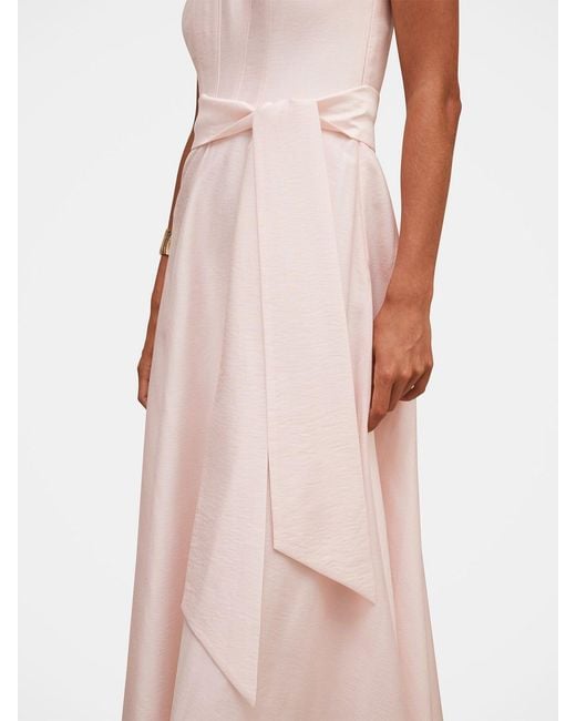 Forever New Pink Daniella Strapless Midi Dress