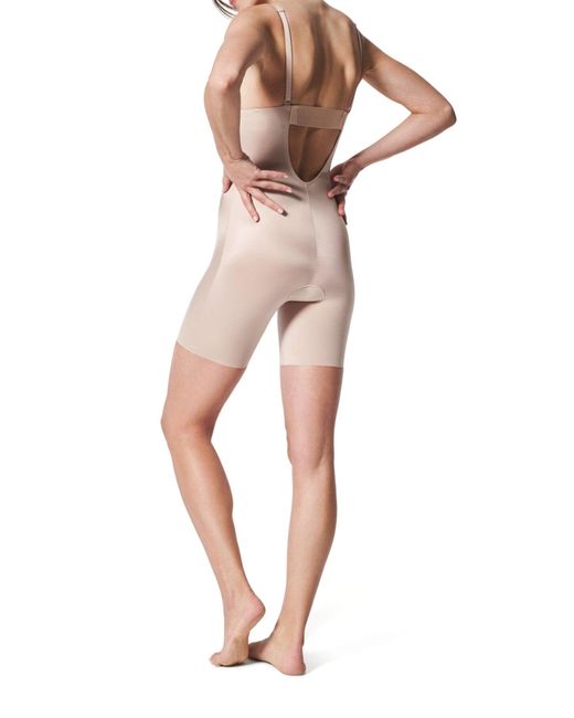 Spanx White Women's Plunge Low Back Bodysuit