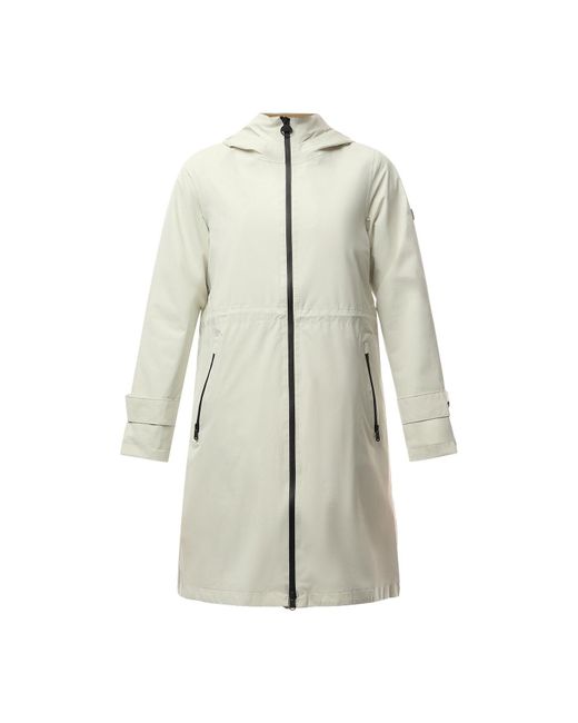 Barbour White B.Intl Longline Kyra Waterproof Jacket