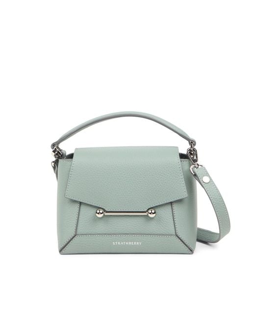 Strathberry Green Mosaic Nano Bag