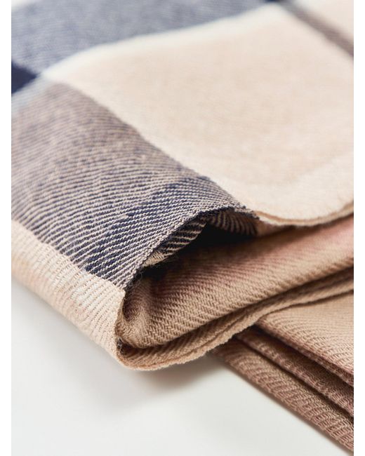 Barbour White Verona Merino Pashmina Scarf