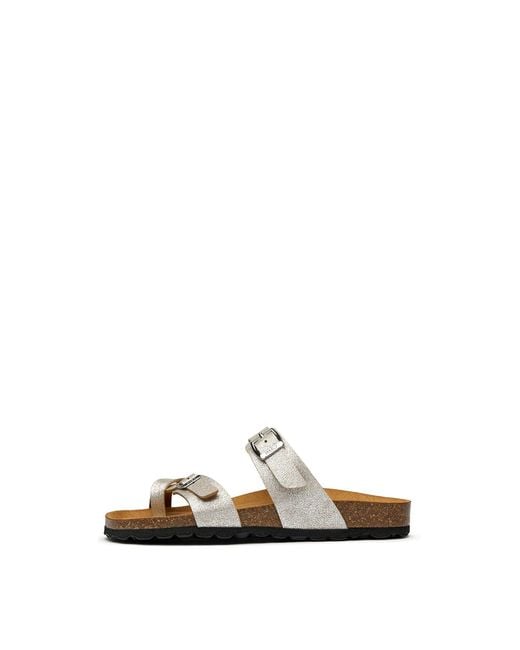 V.Gan White Garlic Comfort Footbed Sandals