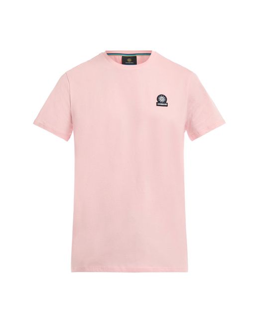 Sandbanks Pink Men's Badge Logo T-shirt for men