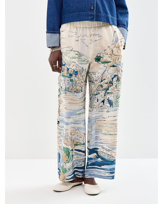 Weekend by Maxmara Blue Curva Trousers