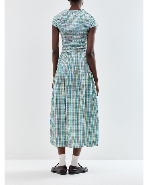 Damson Madder Blue Ebba Midi Dress