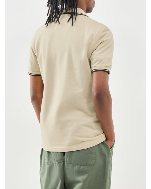 Fred Perry Natural Twin Tipped Polo Shirt for men