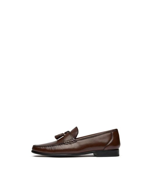 Sole White Twin Tassel Loafers for men