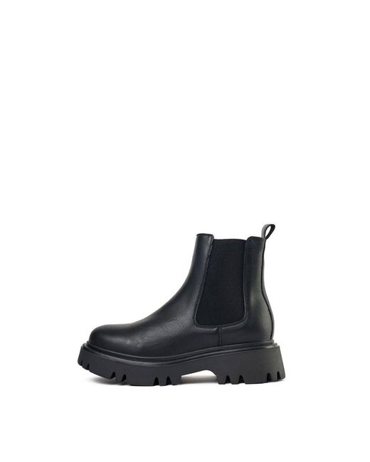 V.Gan Black Vegan Russ Chelsea Boots