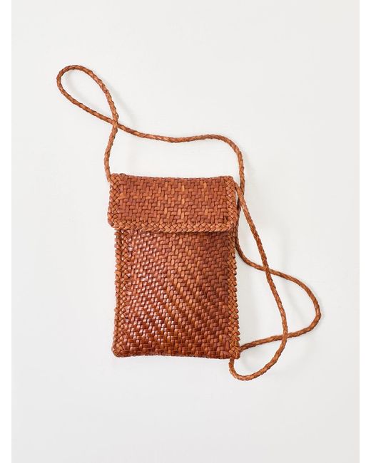 Dragon Diffusion Brown Phone Crossbody Bag