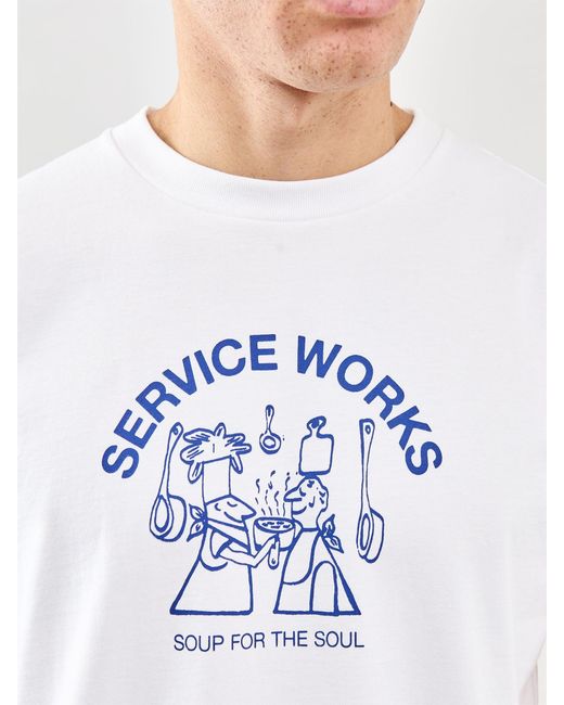 Service Works White Soup For The Soul T-Shirt for men
