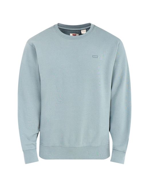 Levi's Blue Original Crew Neck Sweatshirt for men