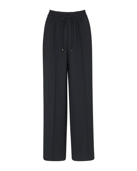 Whistles Blue Maria Fluid Crepe Trouser
