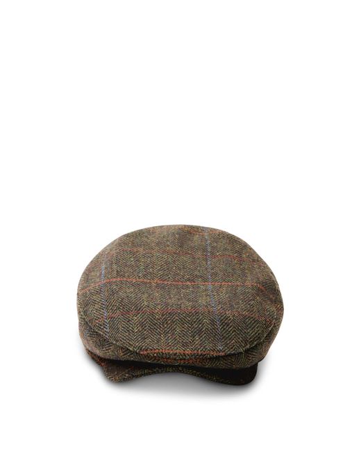 Barbour Brown Wilkin Flat Cap for men
