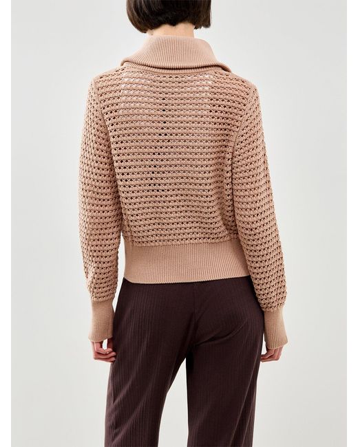 Varley Pink Eloise Full Zip Knit Cardigan