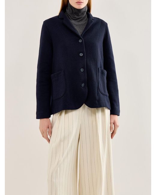 Mama B. Blue Knitted Blazer