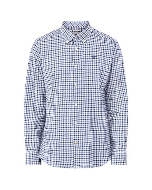 Barbour Blue Finkle Tailored Gingham Shirt Multi for men