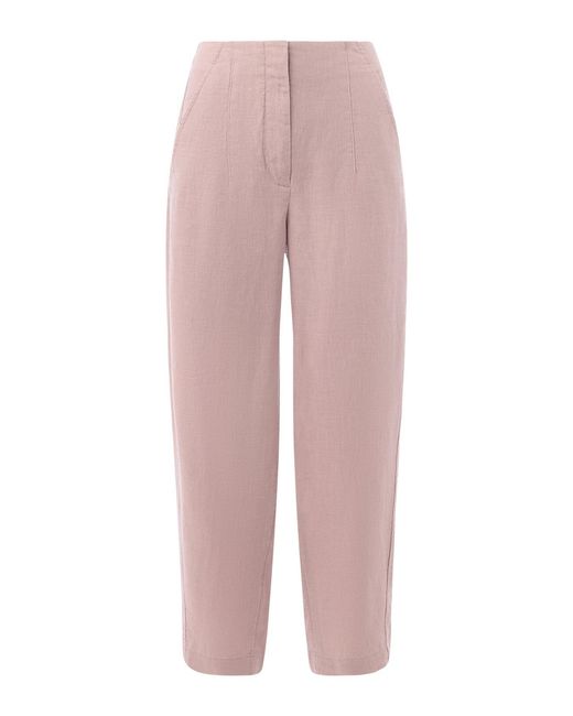 Whistles Pink Barrel Leg Trouser