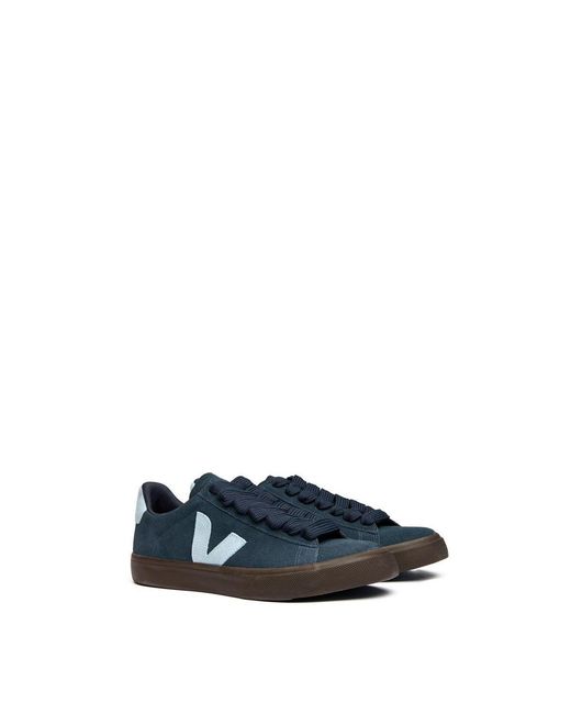 Veja Blue Campo Bold Suede Trainers for men