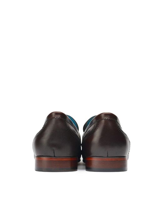 Simon Carter White Pike Loafer Shoes for men